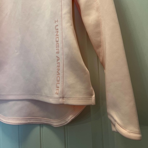 Under Armour Fitted Coldgear Women's Long Sleeve Pullover Top Size XS Pink - Picture 5 of 7